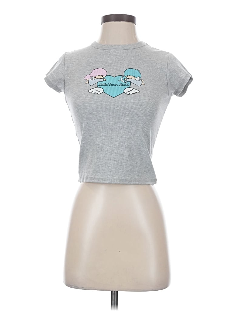 Pre-owned Forever 21 Short Sleeve T-shirt In Gray