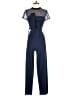 JS Collections Solid Blue Jumpsuit Size 4 - photo 1