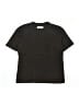 Zara Solid Black Short Sleeve T-Shirt Size 9 - 10 - photo 1