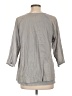 True Grit 100% Cotton Gray 3/4 Sleeve Blouse Size L - photo 2