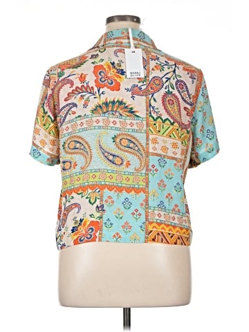 Rose + Olive Short Sleeve Blouse (view 2)