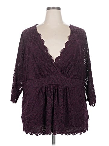 Roaman's 3/4 Sleeve Blouse (view 1)