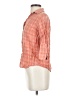 Faconnable Plaid Orange 3/4 Sleeve Button-Down Shirt Size XS - photo 5