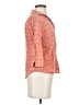 Faconnable Plaid Orange 3/4 Sleeve Button-Down Shirt Size XS - photo 4