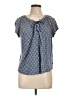 Chaps 100% Viscose Blue Short Sleeve Blouse Size L - photo 1
