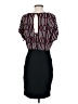 Bisou Bisou Graphic Black Cocktail Dress Size 4 - photo 2