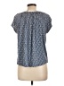 Chaps 100% Viscose Blue Short Sleeve Blouse Size L - photo 2
