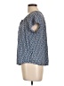 Chaps 100% Viscose Blue Short Sleeve Blouse Size L - photo 5