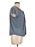 Chaps 100% Viscose Blue Short Sleeve Blouse Size L - photo 4