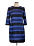 Cynthia Steffe 100% Polyester Stripes Blue Casual Dress Size 10 - photo 1