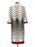 Studio One Chevron-herringbone Ivory Casual Dress Size L (petite) - photo 2