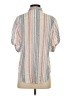 Splendid Stripes Ivory Short Sleeve Button-Down Shirt Size S - photo 2