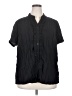 St. John's Bay Black Short Sleeve Blouse Size 3X - photo 1