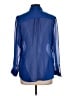 Candie's 100% Polyester Blue Long Sleeve Blouse Size L - photo 2