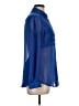 Candie's 100% Polyester Blue Long Sleeve Blouse Size L - photo 4