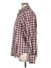 Chaps 100% Cotton Checkered-gingham Burgundy Long Sleeve Button-Down Shirt Size XL - photo 5
