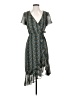 City Studio Chevron-herringbone Teal Cocktail Dress Size 5 - photo 1