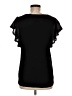 PREMISE Black Short Sleeve Top Size M - photo 2