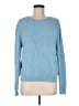 Barry Bricken Solid Blue Silk Pullover Sweater Size M - photo 1