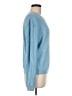 Barry Bricken Solid Blue Silk Pullover Sweater Size M - photo 4