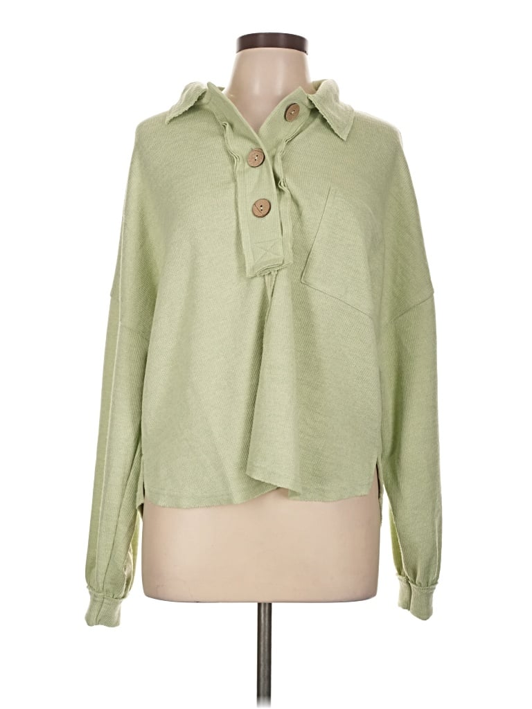 Pre-owned Blu Pepper Pullover Sweater In Green