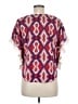 My Michelle 100% Polyester Red Short Sleeve Blouse Size M - photo 2