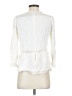 Point Sur 100% Viscose White 3/4 Sleeve Blouse Size 4 - photo 2