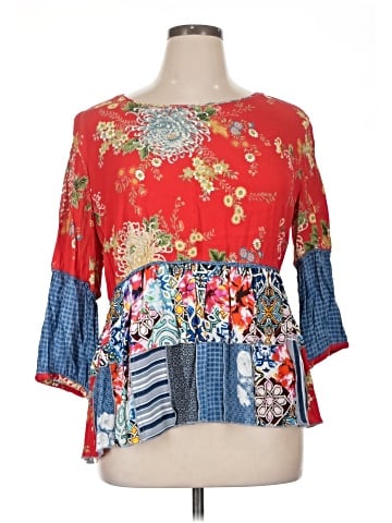 John Mark 3/4 Sleeve Blouse (view 1)