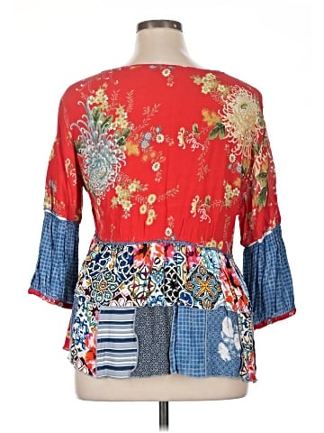 John Mark 3/4 Sleeve Blouse (view 2)