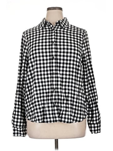 CALVIN KLEIN JEANS Long Sleeve Button-Down Shirt (view 1)