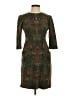 J. McLaughlin Print Green Cocktail Dress Size S - photo 1