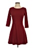 Bar III Solid Burgundy Casual Dress Size XS - photo 1
