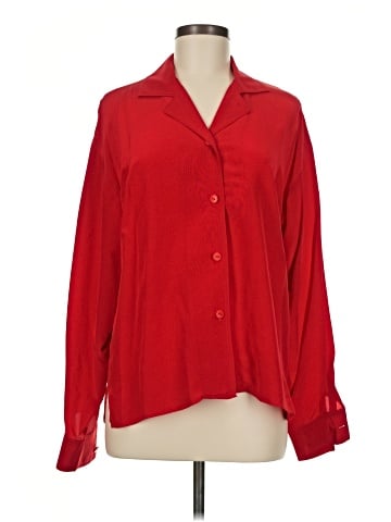 Ann Taylor Long Sleeve Silk Top (view 1)