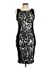 Daisy Fuentes Graphic Black Cocktail Dress Size M - photo 1