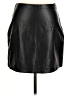 Gap 100% Polyester Solid Black Faux Leather Skirt Size M - photo 1