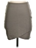Talula Solid Gray Casual Skirt Size S - photo 1