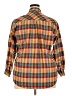Gitano 100% Cotton Plaid Brown Long Sleeve Button-Down Shirt Size 20w - photo 2