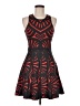 Parker Graphic Black Cocktail Dress Size M - photo 1