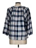 Gap Blue 3/4 Sleeve Blouse Size L - photo 2