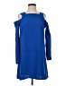 Amanda Uprichard 100% Polyester Blue Casual Dress Size P (petite) - photo 1