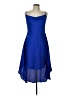 Fab'rik 100% Polyester Solid Blue Cocktail Dress Size L - photo 1