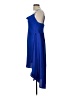 Fab'rik 100% Polyester Solid Blue Cocktail Dress Size L - photo 5