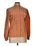 Casual Corner 100% Polyester Orange Long Sleeve Blouse Size 10 - photo 1