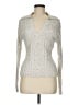 Miss Me Metallic Silver Pullover Sweater Size M - photo 1