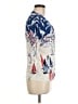 Talbots 100% Cotton Print Red Blue Pullover Sweater Size M - photo 4
