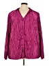 Almost Famous Metallic Pink Long Sleeve Blouse Size 3X - photo 1