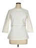 Doncaster Collection Solid Ivory 3/4 Sleeve Top Size 14 - photo 1