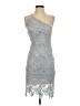 INA 100% Polyester Blue Cocktail Dress Size S - photo 1