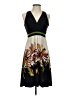 Evan Picone Graphic Black Cocktail Dress Size 4 (petite) - photo 1
