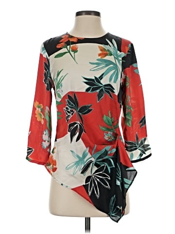Zara Basic 3/4 Sleeve Blouse (view 1)